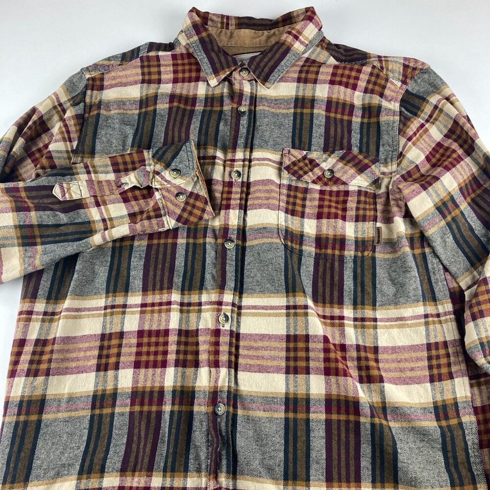 Legendary Whitetails Buck Camp Flannel Shirt Mens XL Plaid Button Up